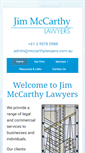 Mobile Screenshot of mccarthylawyers.com.au